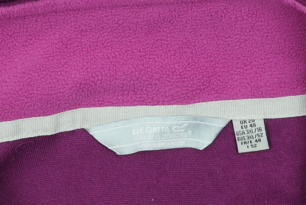 Womens UK Size 20 Regatta Purple Pullover Sweatshirt