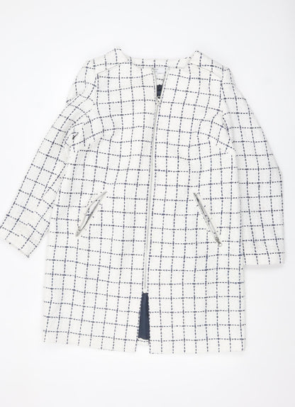 Womens UK Size 14 Joanna Hope White Overcoat