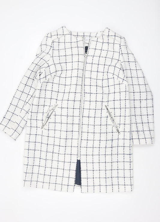 Womens UK Size 14 Joanna Hope White Overcoat