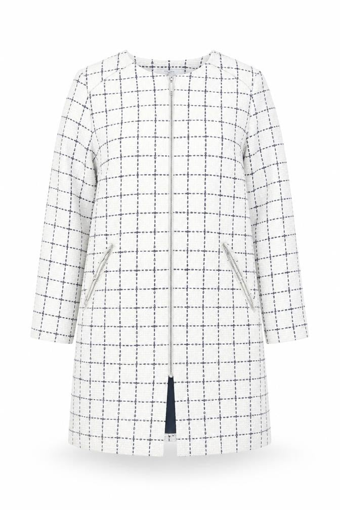 Womens UK Size 14 Joanna Hope White Overcoat
