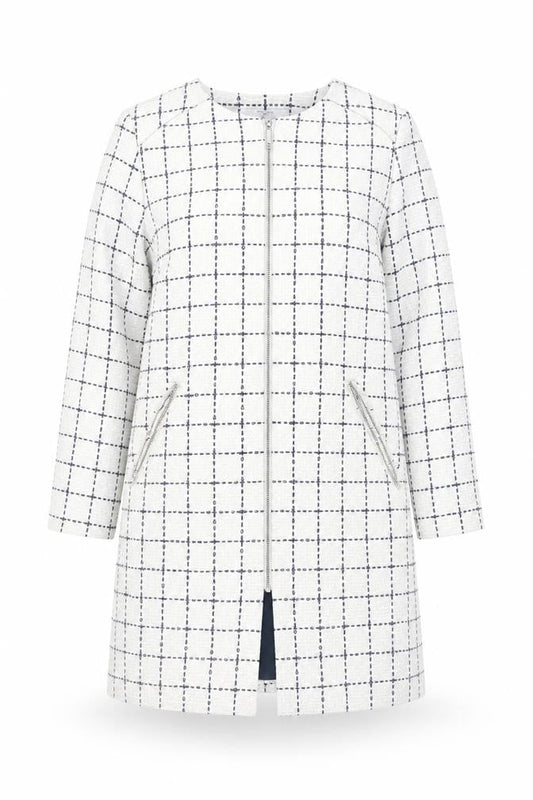 Womens UK Size 14 Joanna Hope White Overcoat