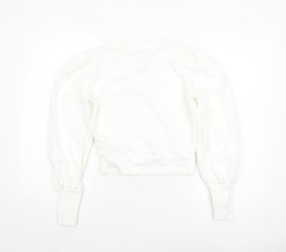 Womens UK Size 6 Miss Selfridge White Pullover Sweatshirt