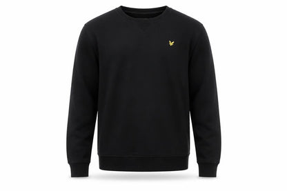 Lyle & Scott Junior Boys Black Crew Neck Pullover Sweatshirt 14-15 Years