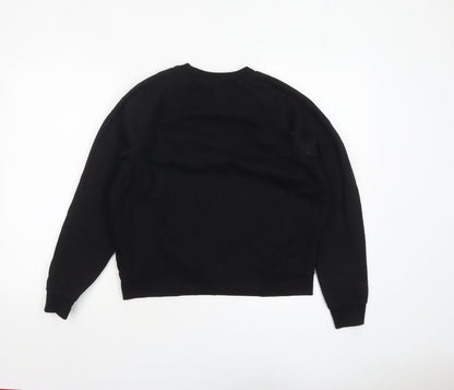 Womens UK Size M Calvin Klein Jeans Black Pullover Sweatshirt