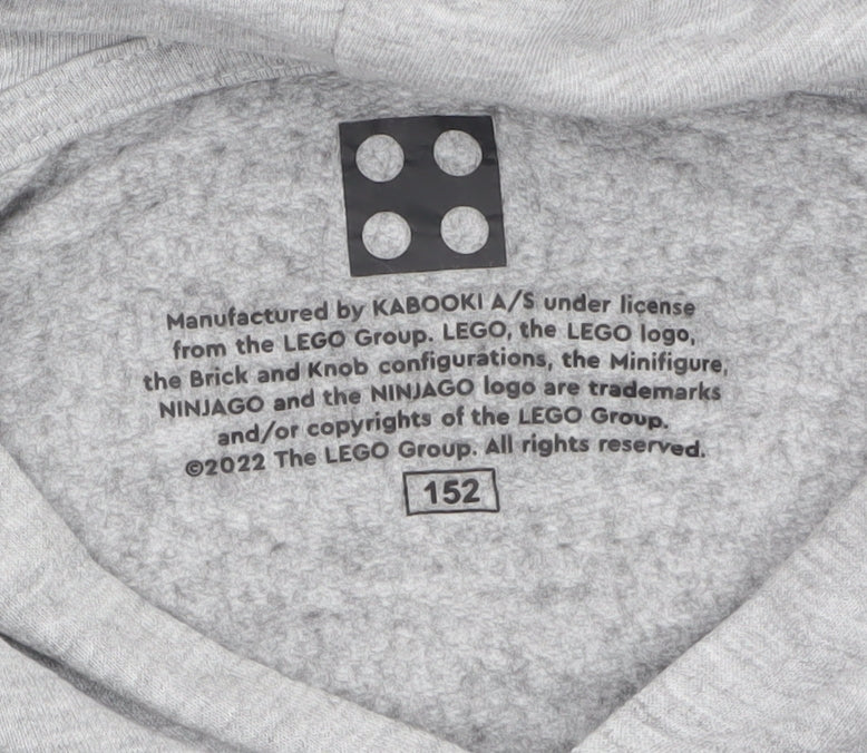 Boys UK Size 12 Years LEGO Grey Pullover Hoodie