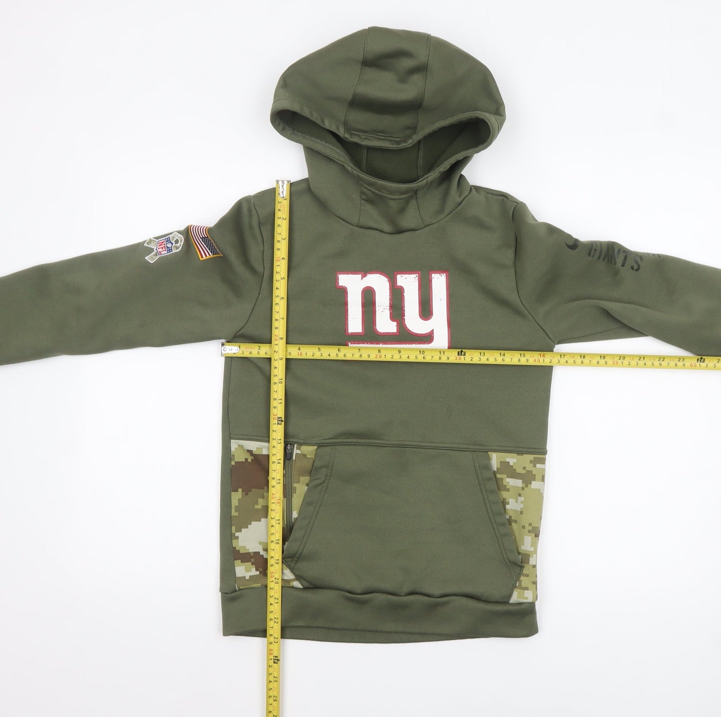 Boys UK Size 10-12 Years Nike Green Pullover Hoodie