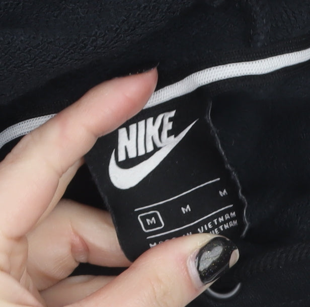 Womens UK Size M Nike Black Pullover Hoodie