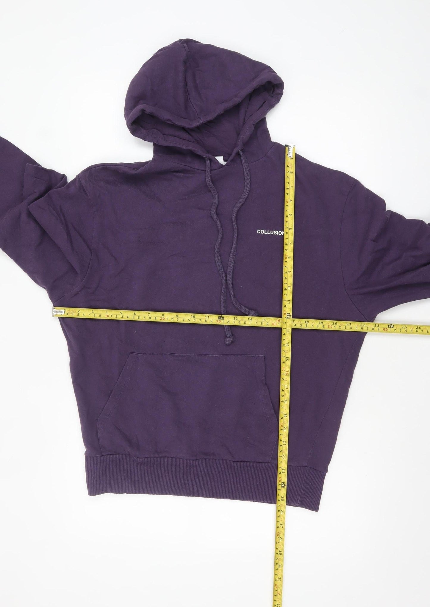 Womens UK Size XS COLLUSION Purple Pullover Hoodie