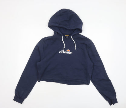 Womens UK Size 14 ellesse Blue Pullover Hoodie