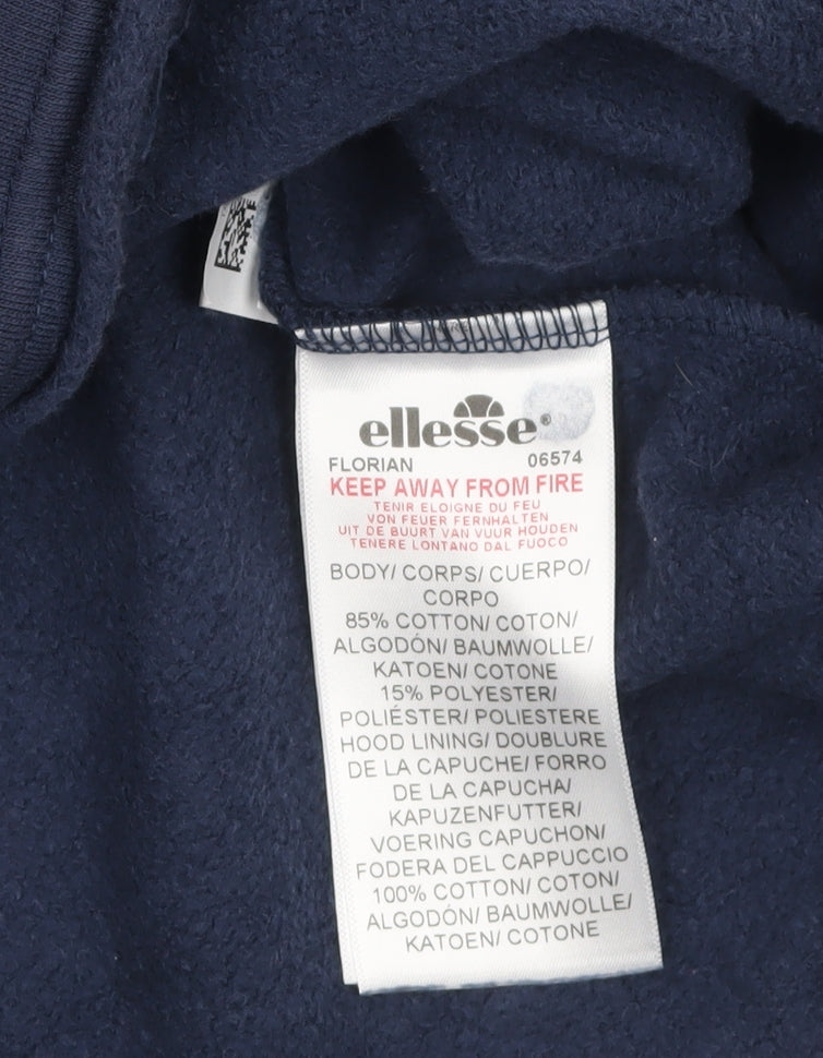 Womens UK Size 14 ellesse Blue Pullover Hoodie