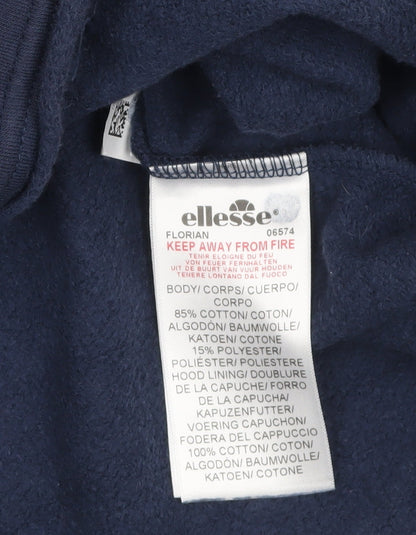 Womens UK Size 14 ellesse Blue Pullover Hoodie