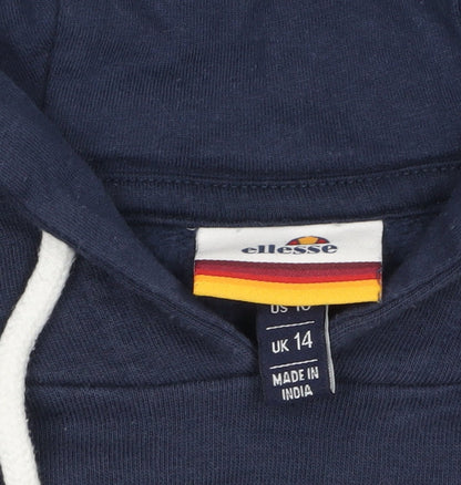 Womens UK Size 14 ellesse Blue Pullover Hoodie