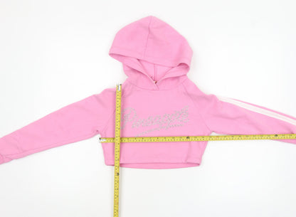 Girls UK Size 9-10 Years Pineapple Pink Pullover Hoodie