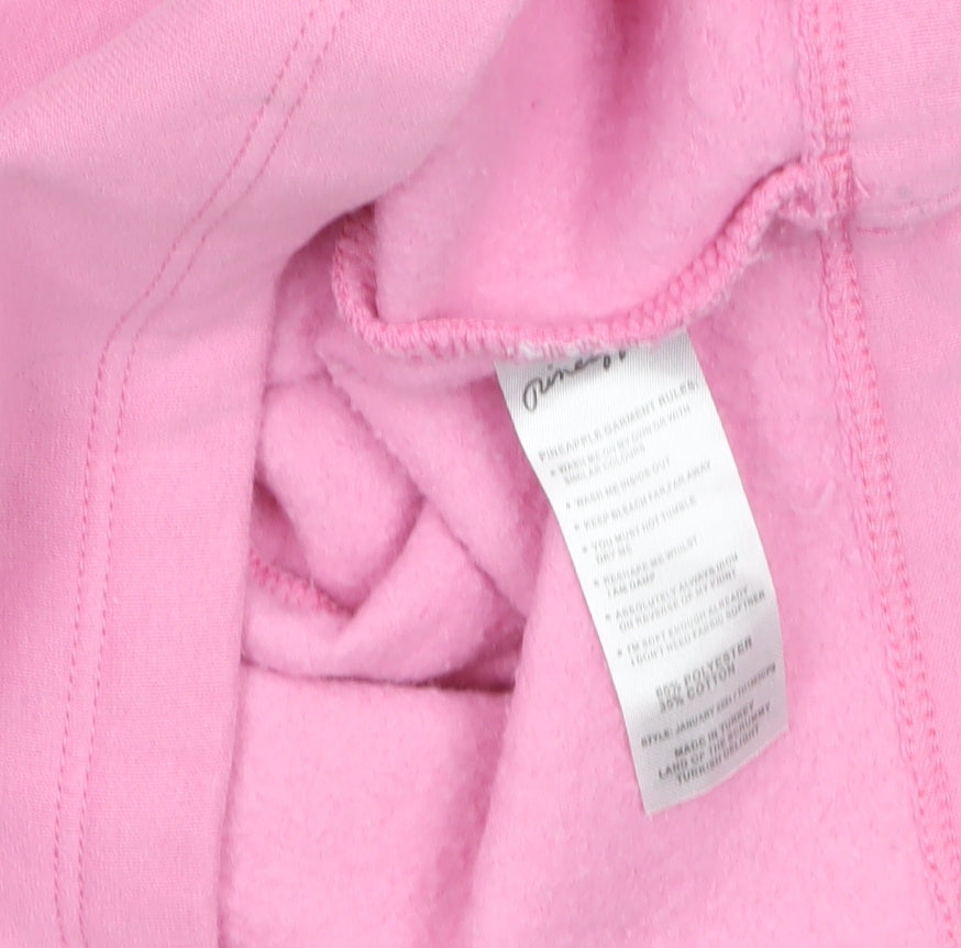 Girls UK Size 9-10 Years Pineapple Pink Pullover Hoodie