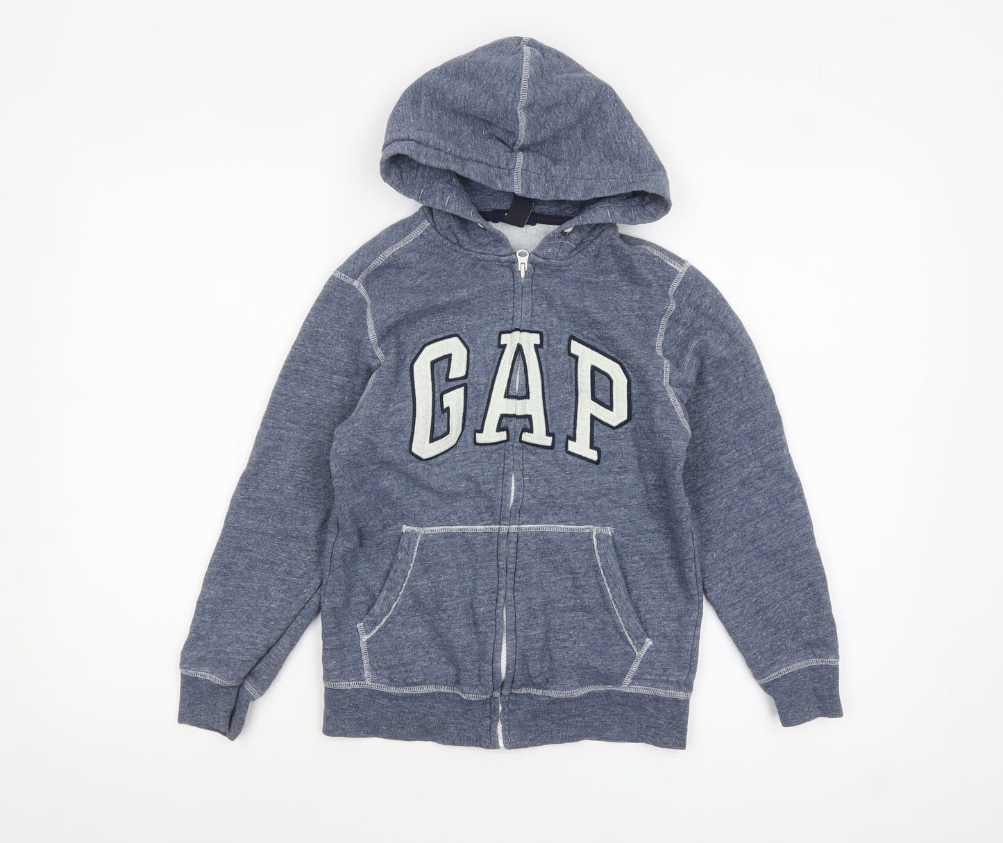 Boys UK Size 8-9 Years Gap Blue Full Zip Hoodie