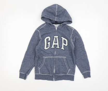 Boys UK Size 8-9 Years Gap Blue Full Zip Hoodie