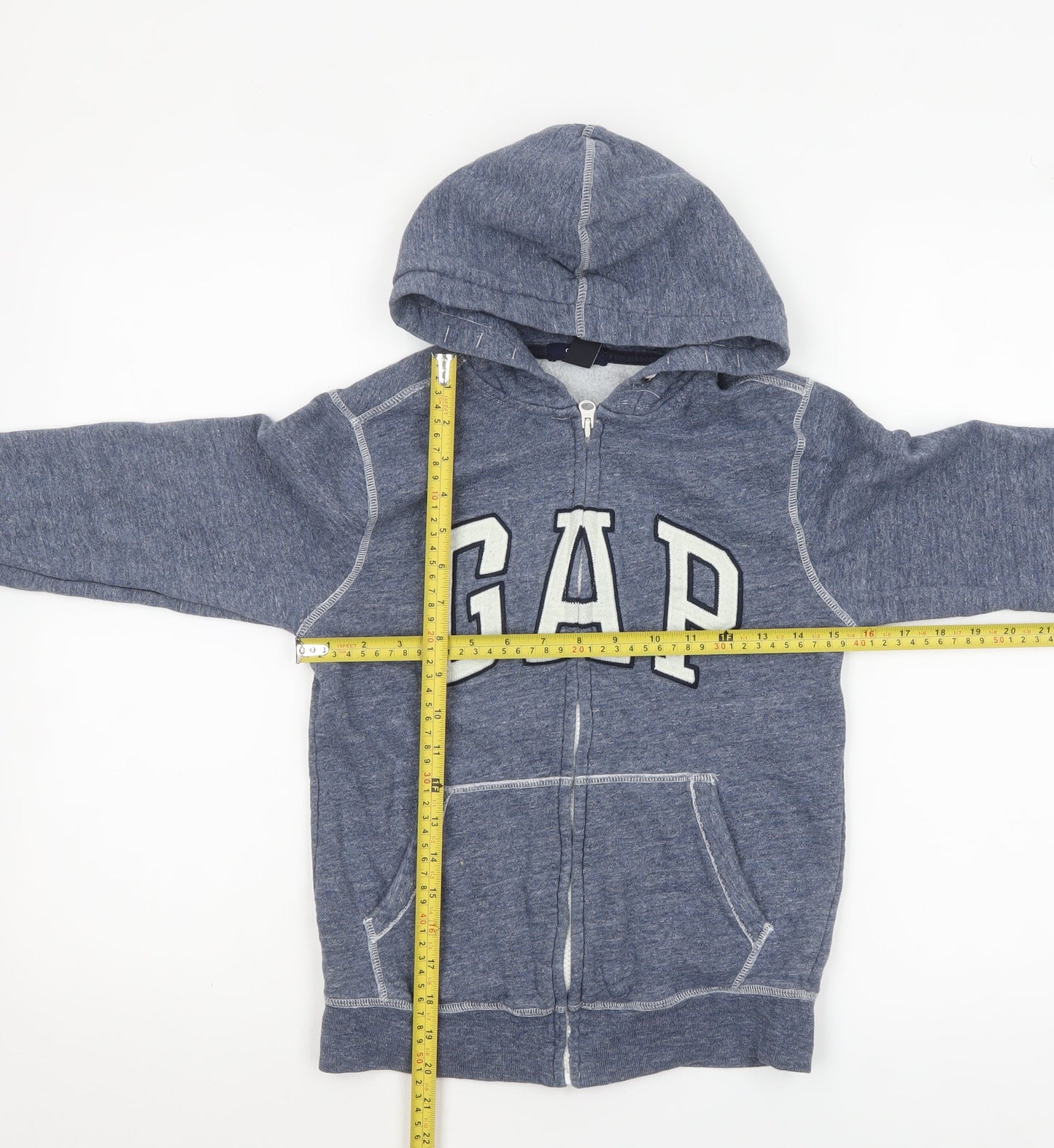 Boys UK Size 8-9 Years Gap Blue Full Zip Hoodie