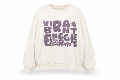 Womens UK Size XL Pull & Bear Beige Pullover Sweatshirt