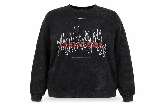 Womens UK Size 20/22 Boohoo Black Pullover Sweatshirt