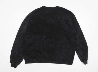 Womens UK Size 20/22 Boohoo Black Pullover Sweatshirt