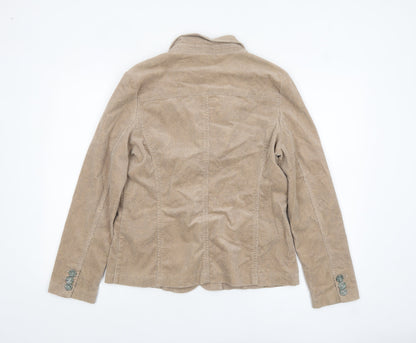 Maine New England Women's Beige Corduroy Blazer Size 14