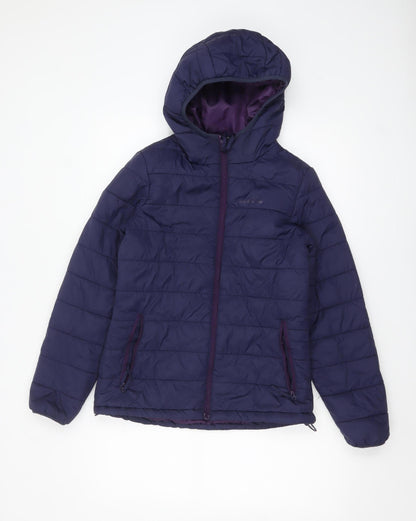 Womens UK Size 8 Freedom Trail Purple Puffer Jacket
