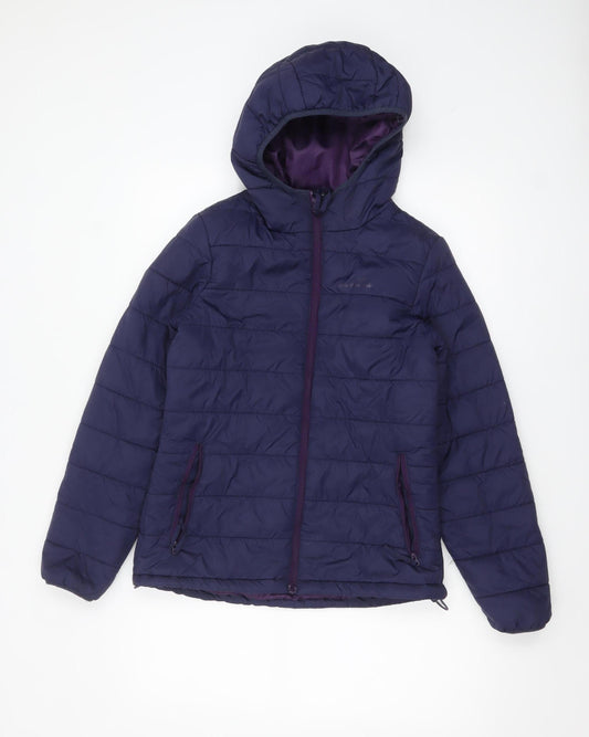 Womens UK Size 8 Freedom Trail Purple Puffer Jacket