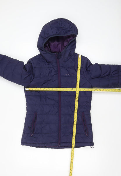 Womens UK Size 8 Freedom Trail Purple Puffer Jacket
