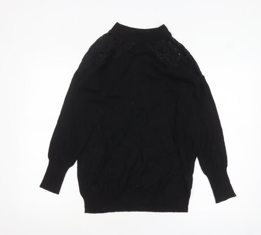 Womens UK Size S Wallis Black Pullover Jumper