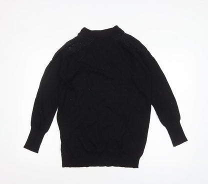 Womens UK Size S Wallis Black Pullover Jumper