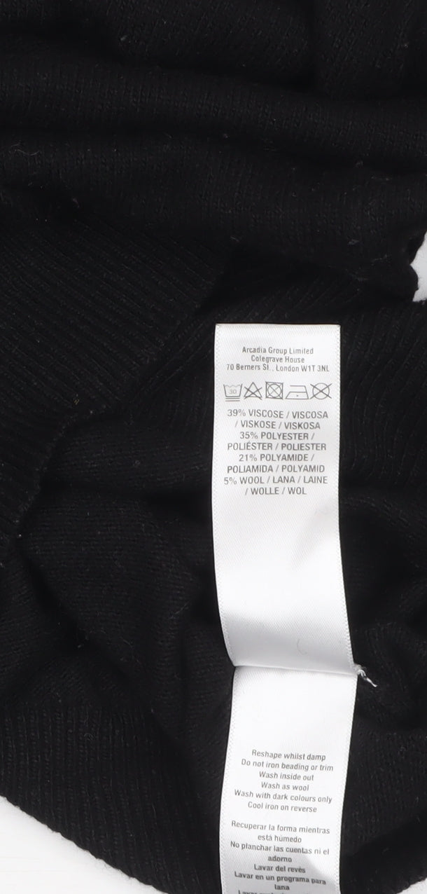 Womens UK Size S Wallis Black Pullover Jumper