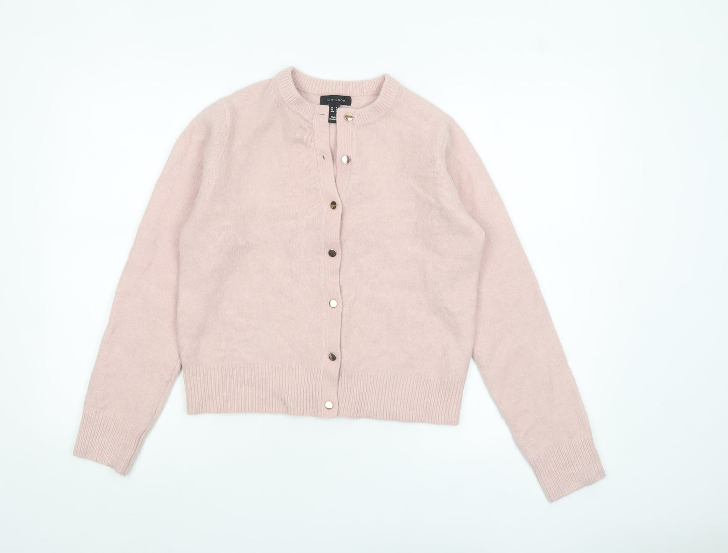 Womens UK Size 8 New Look Pink Cardigan Jumper