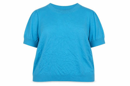 Next Women Blue XXL Short Sleeve Crew Neck Pullover Jumper