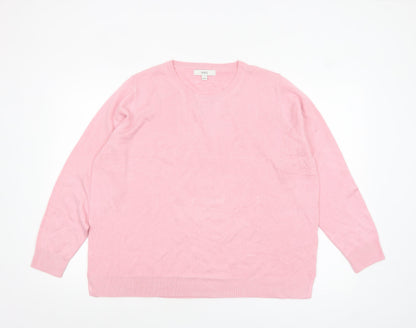 Womens UK Size 20 Marks and Spencer Pink Pullover Jumper
