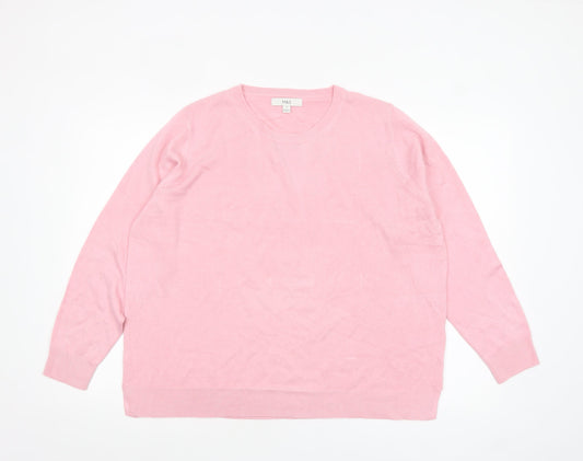 Womens UK Size 20 Marks and Spencer Pink Pullover Jumper