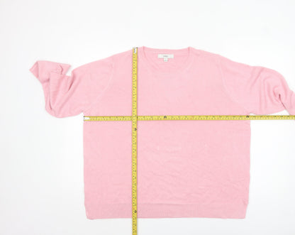 Womens UK Size 20 Marks and Spencer Pink Pullover Jumper