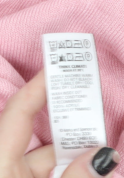 Womens UK Size 20 Marks and Spencer Pink Pullover Jumper