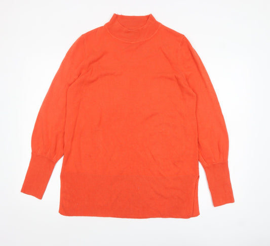 Womens UK Size L Marks and Spencer Orange Pullover Jumper