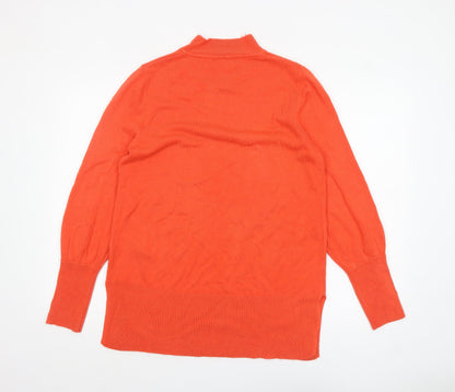 Womens UK Size L Marks and Spencer Orange Pullover Jumper