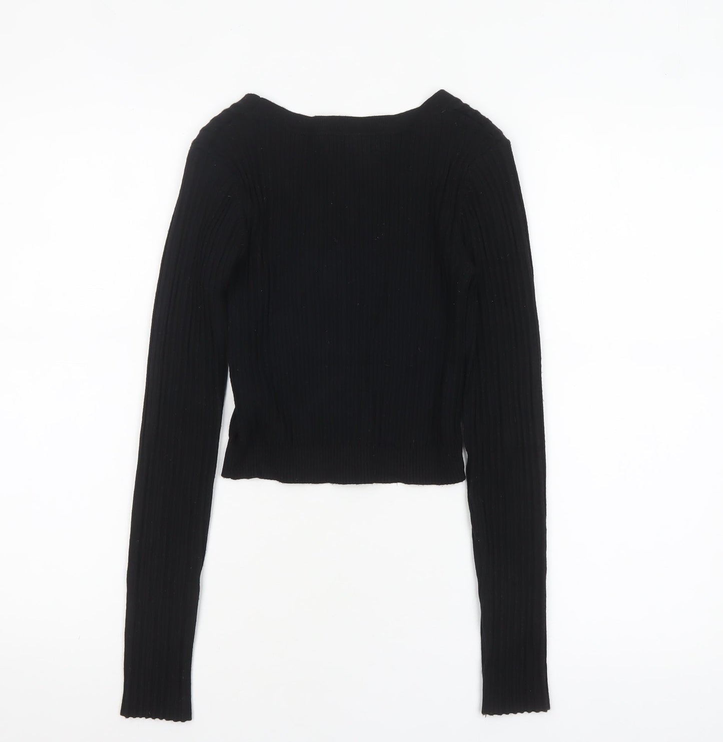 Womens UK Size M Glassons Black Cardigan Jumper