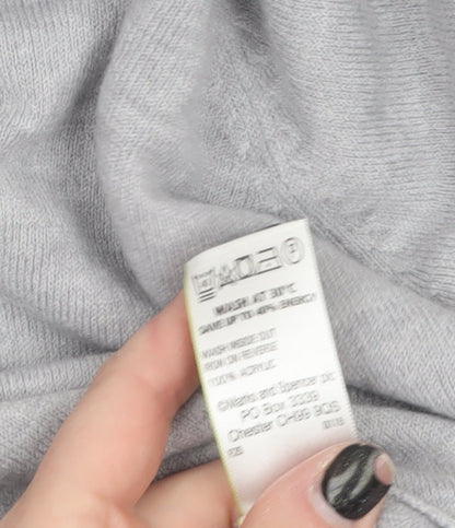 Womens UK Size 18 Marks and Spencer Grey Pullover Jumper
