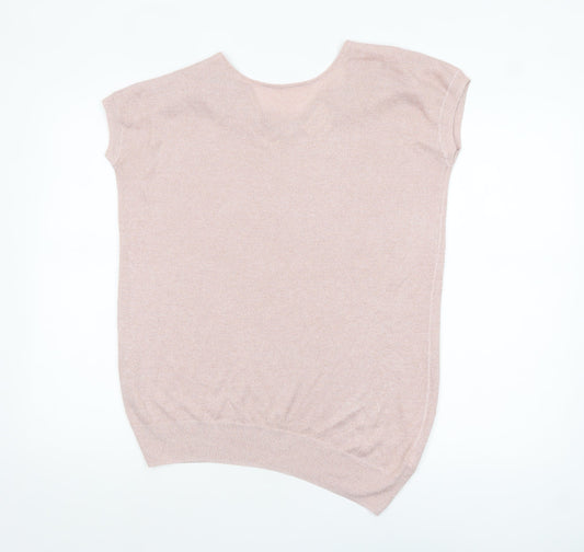 Womens UK Size 16 NEXT Pink Basic Blouse