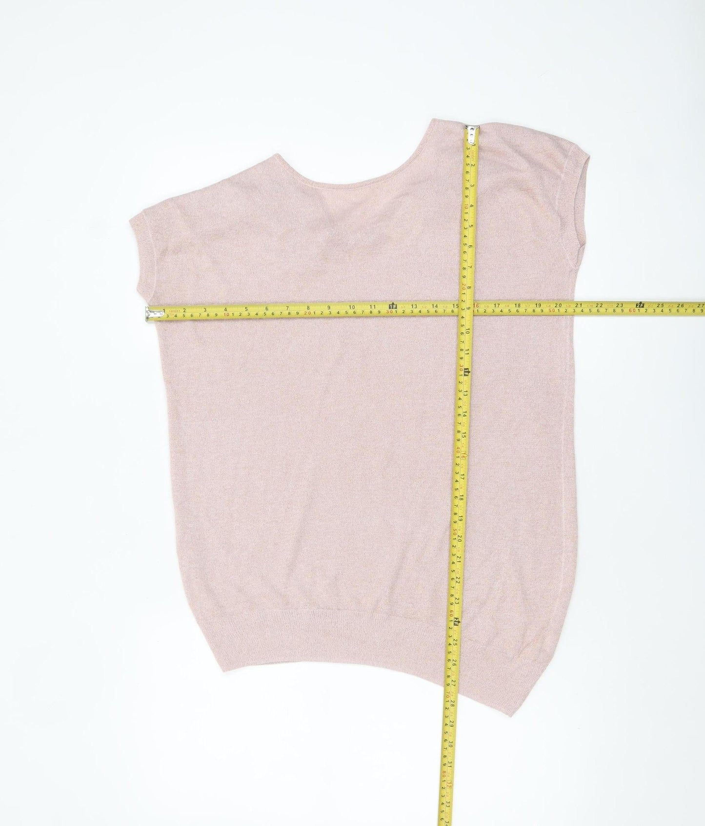 Womens UK Size 16 NEXT Pink Basic Blouse