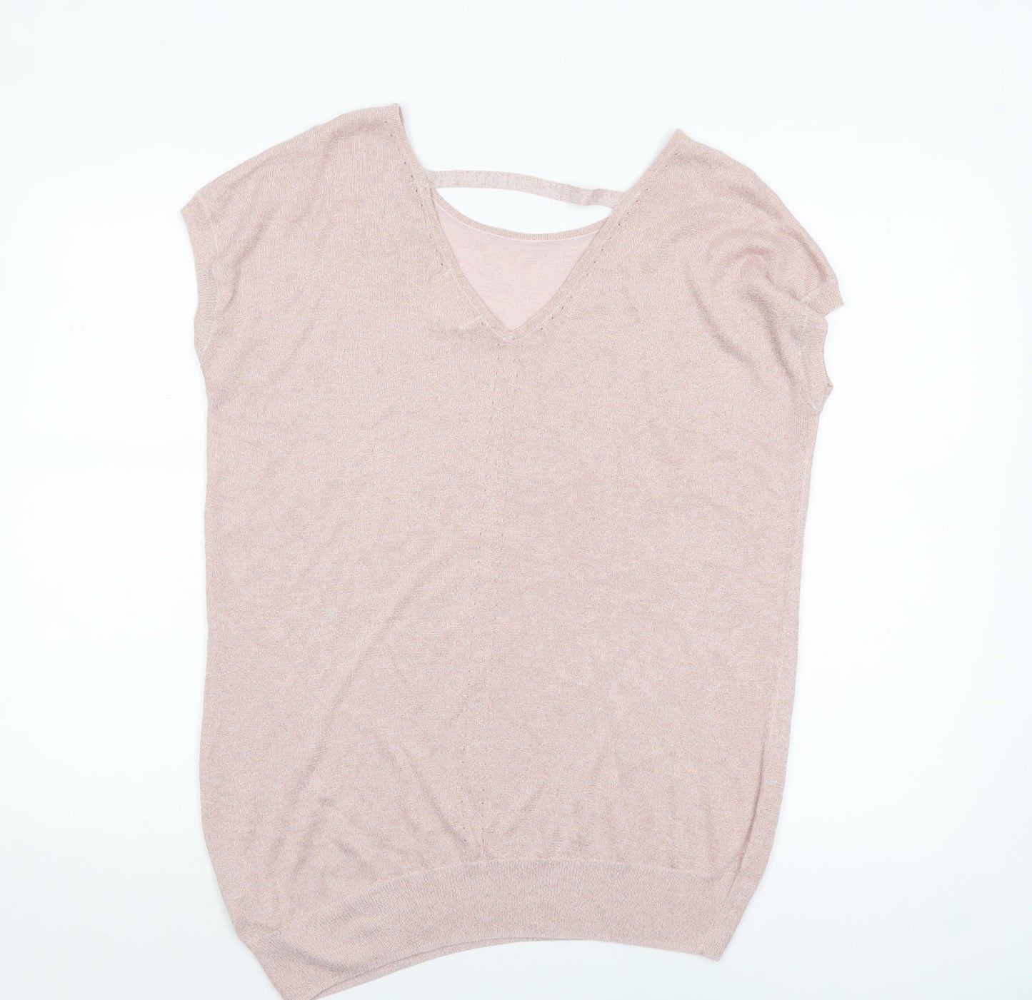 Womens UK Size 16 NEXT Pink Basic Blouse