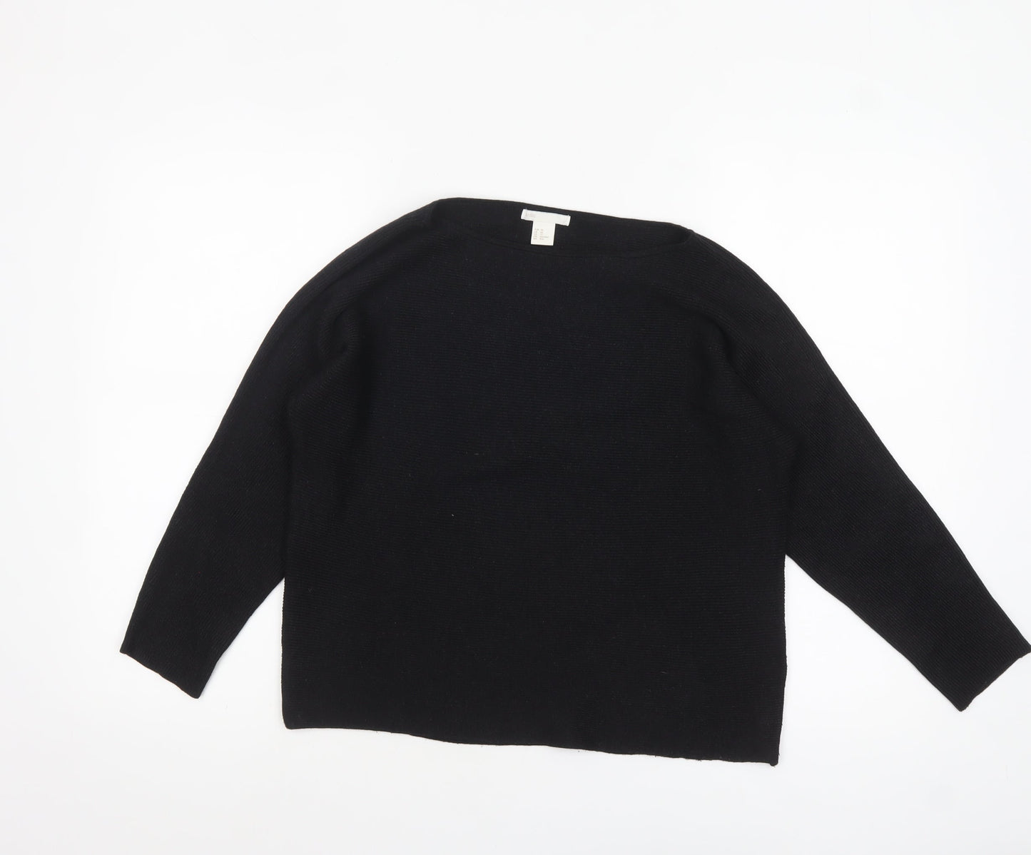 Womens UK Size XS H&M Black Pullover Jumper