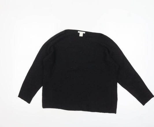 Womens UK Size XS H&M Black Pullover Jumper