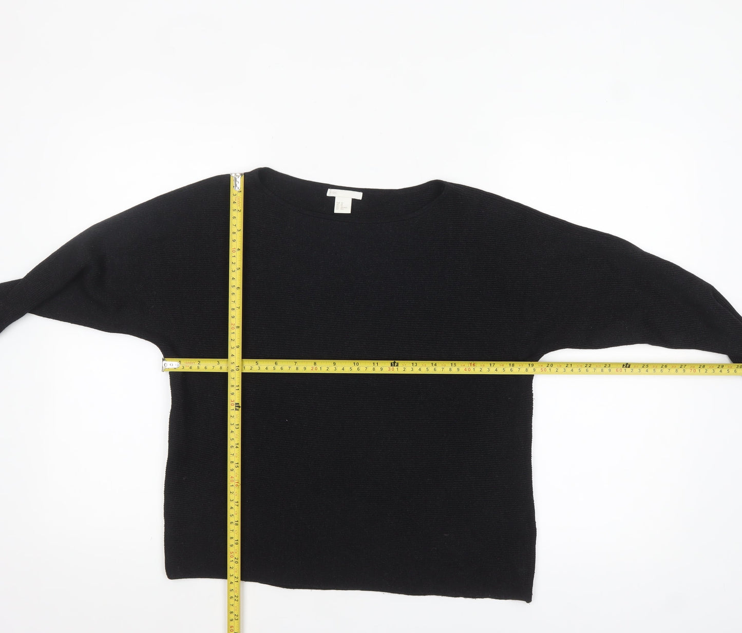 Womens UK Size XS H&M Black Pullover Jumper