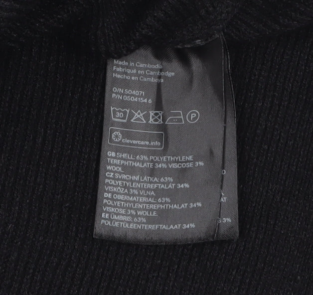 Womens UK Size XS H&M Black Pullover Jumper
