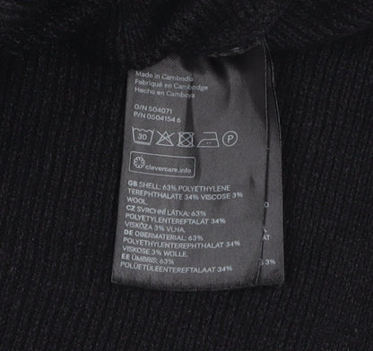 Womens UK Size XS H&M Black Pullover Jumper