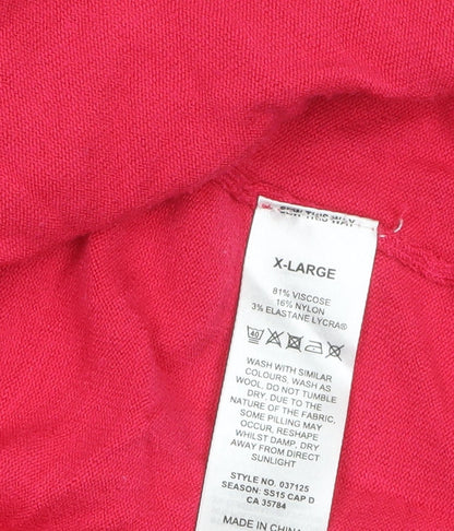 Womens UK Size XL Precis Petite Pink Cardigan Jumper